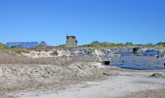 The lime quarry where Mandela did hard labour
